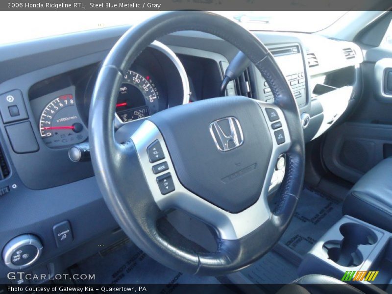 Steel Blue Metallic / Gray 2006 Honda Ridgeline RTL