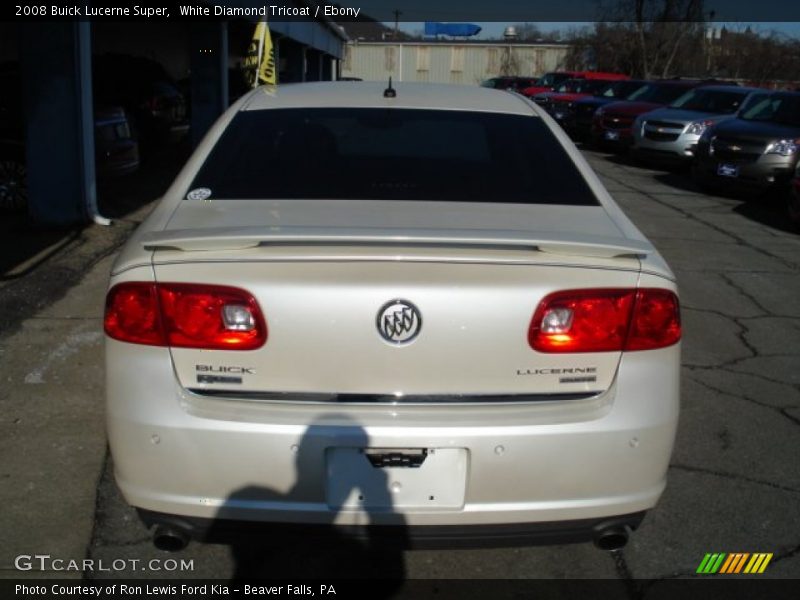 White Diamond Tricoat / Ebony 2008 Buick Lucerne Super