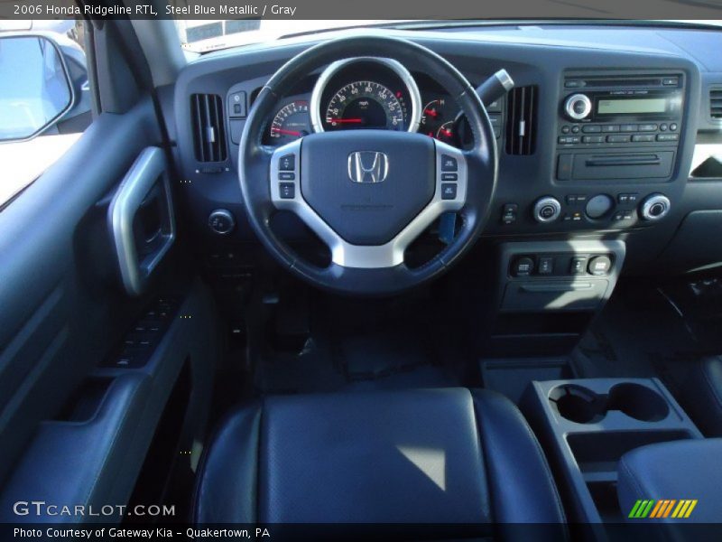 Steel Blue Metallic / Gray 2006 Honda Ridgeline RTL