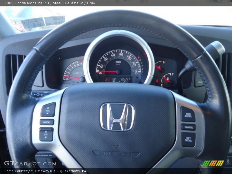 Steel Blue Metallic / Gray 2006 Honda Ridgeline RTL