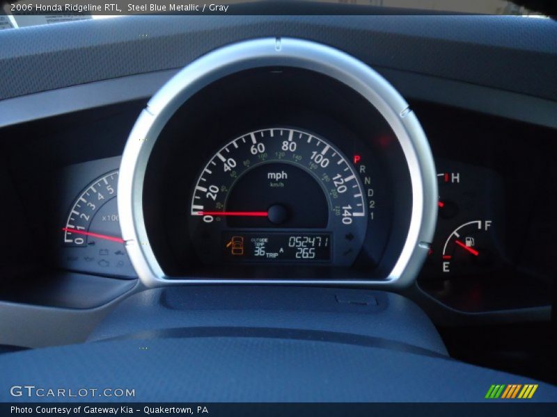Steel Blue Metallic / Gray 2006 Honda Ridgeline RTL