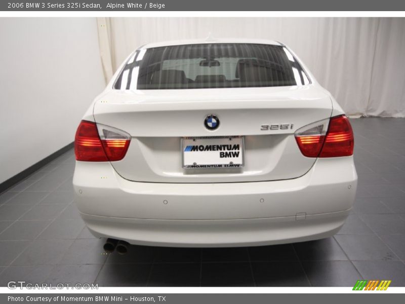 Alpine White / Beige 2006 BMW 3 Series 325i Sedan