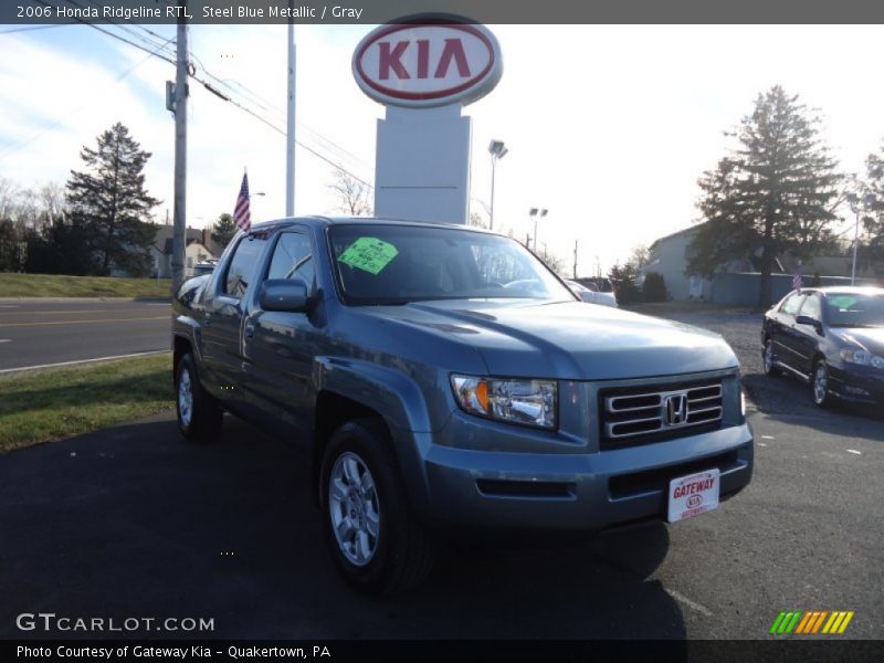 Steel Blue Metallic / Gray 2006 Honda Ridgeline RTL