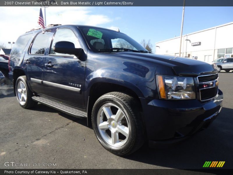 Dark Blue Metallic / Light Cashmere/Ebony 2007 Chevrolet Tahoe LTZ 4x4