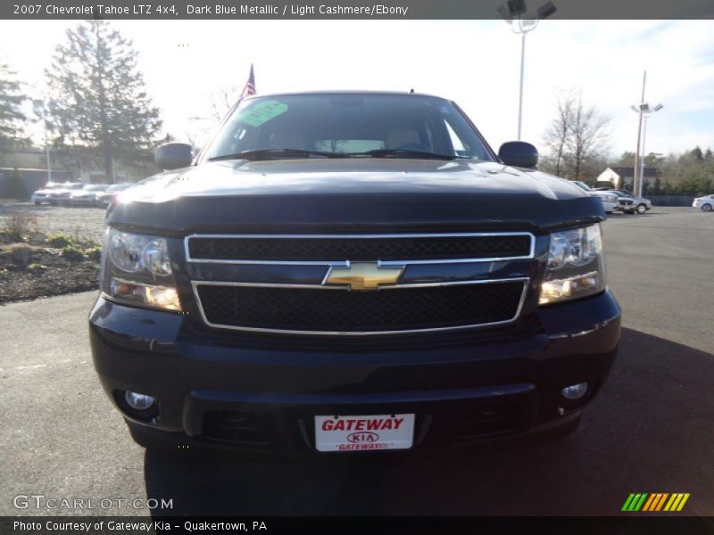 Dark Blue Metallic / Light Cashmere/Ebony 2007 Chevrolet Tahoe LTZ 4x4