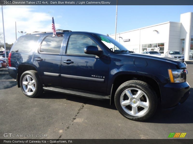 Dark Blue Metallic / Light Cashmere/Ebony 2007 Chevrolet Tahoe LTZ 4x4