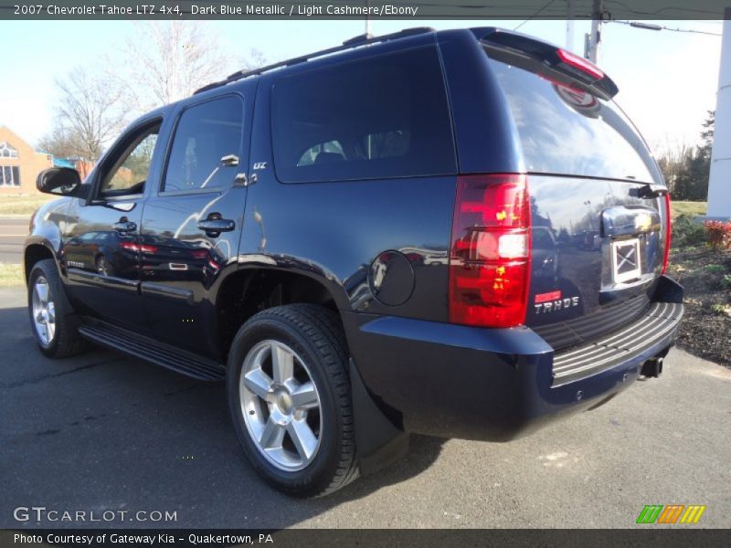 Dark Blue Metallic / Light Cashmere/Ebony 2007 Chevrolet Tahoe LTZ 4x4