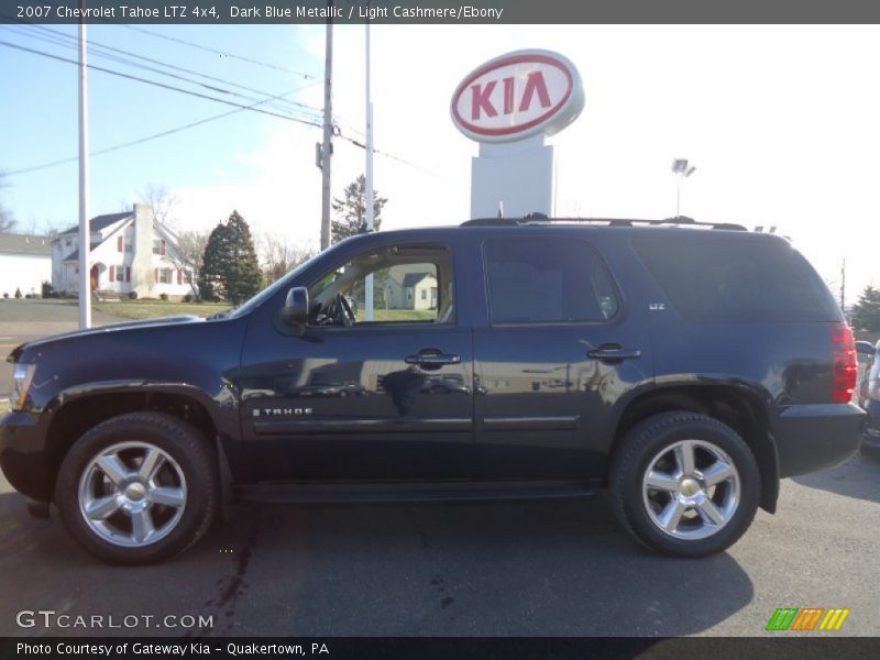 Dark Blue Metallic / Light Cashmere/Ebony 2007 Chevrolet Tahoe LTZ 4x4
