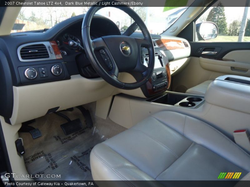 Dark Blue Metallic / Light Cashmere/Ebony 2007 Chevrolet Tahoe LTZ 4x4