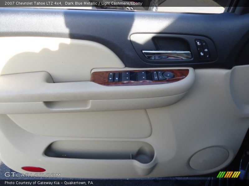 Dark Blue Metallic / Light Cashmere/Ebony 2007 Chevrolet Tahoe LTZ 4x4