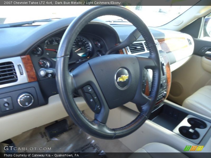 Dark Blue Metallic / Light Cashmere/Ebony 2007 Chevrolet Tahoe LTZ 4x4