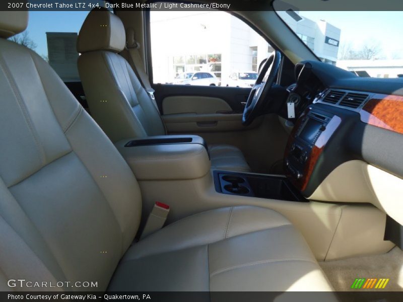 Dark Blue Metallic / Light Cashmere/Ebony 2007 Chevrolet Tahoe LTZ 4x4
