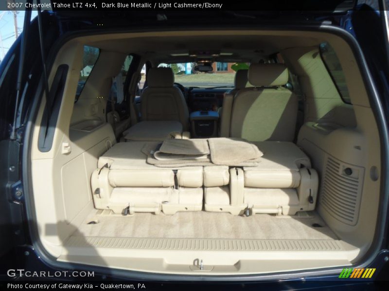 Dark Blue Metallic / Light Cashmere/Ebony 2007 Chevrolet Tahoe LTZ 4x4