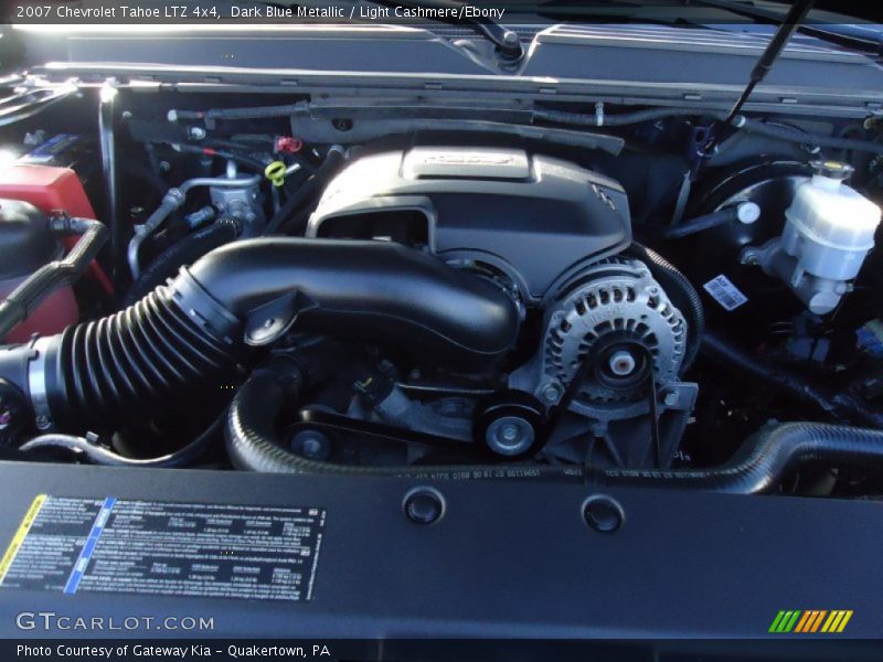 Dark Blue Metallic / Light Cashmere/Ebony 2007 Chevrolet Tahoe LTZ 4x4