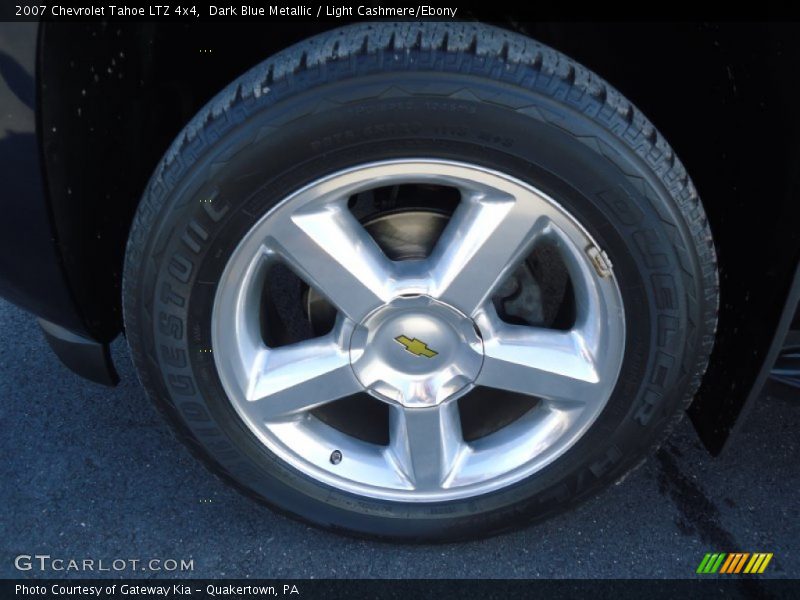 Dark Blue Metallic / Light Cashmere/Ebony 2007 Chevrolet Tahoe LTZ 4x4