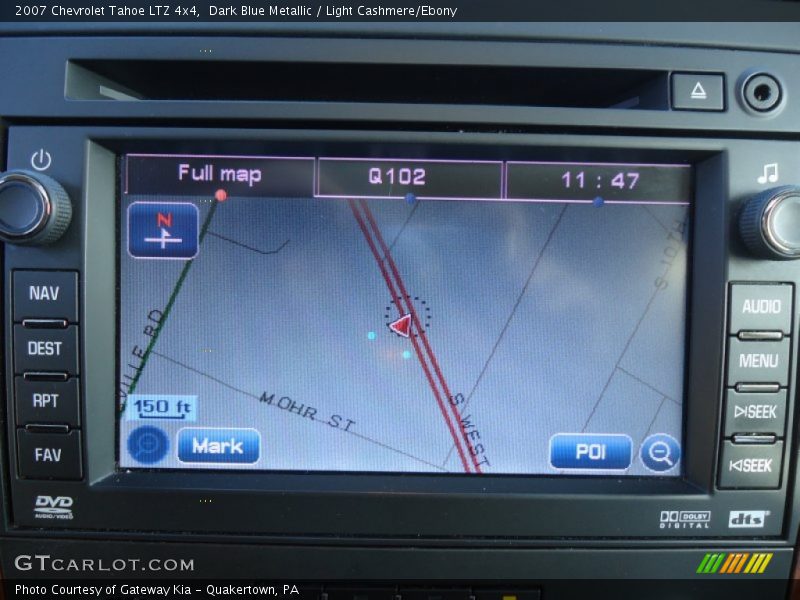 Dark Blue Metallic / Light Cashmere/Ebony 2007 Chevrolet Tahoe LTZ 4x4