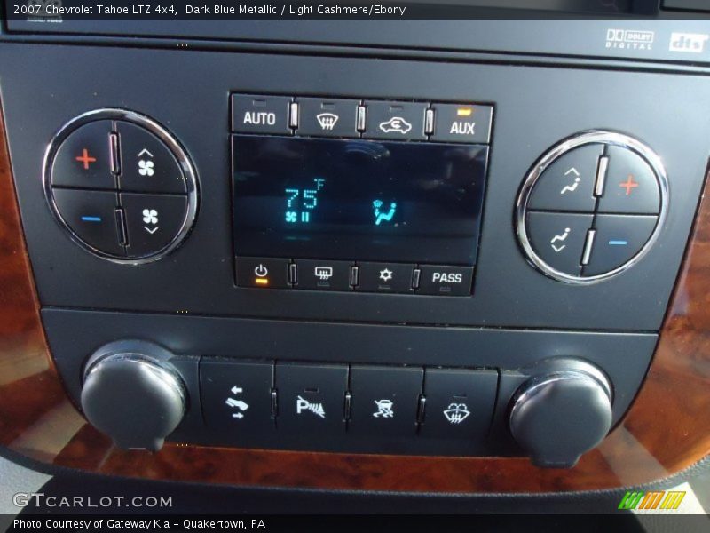 Dark Blue Metallic / Light Cashmere/Ebony 2007 Chevrolet Tahoe LTZ 4x4