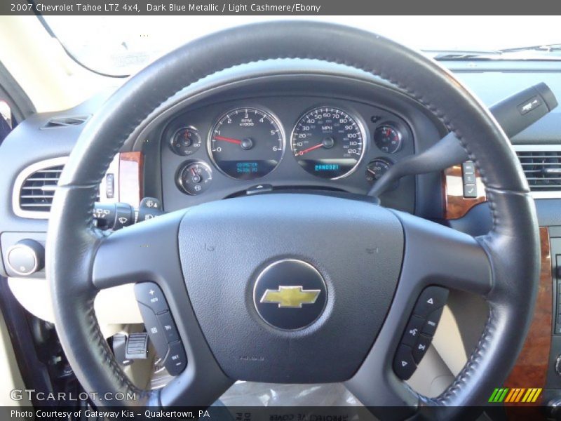 Dark Blue Metallic / Light Cashmere/Ebony 2007 Chevrolet Tahoe LTZ 4x4