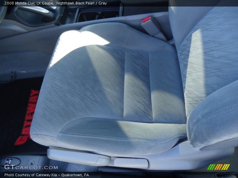 Nighthawk Black Pearl / Gray 2008 Honda Civic LX Coupe