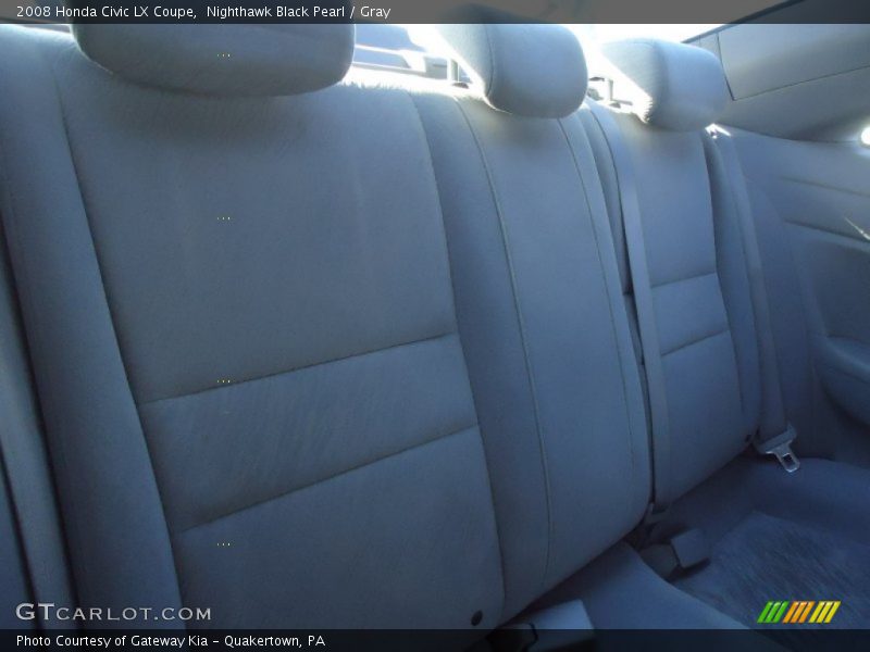 Nighthawk Black Pearl / Gray 2008 Honda Civic LX Coupe