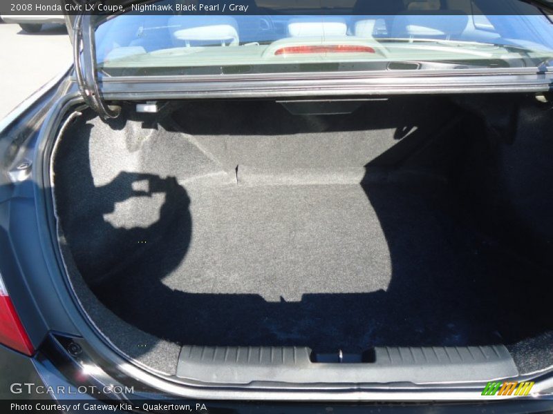 Nighthawk Black Pearl / Gray 2008 Honda Civic LX Coupe