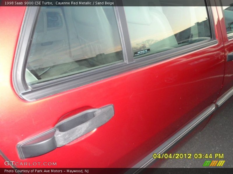 Cayenne Red Metallic / Sand Beige 1998 Saab 9000 CSE Turbo