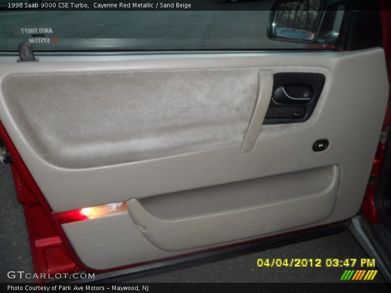 Cayenne Red Metallic / Sand Beige 1998 Saab 9000 CSE Turbo