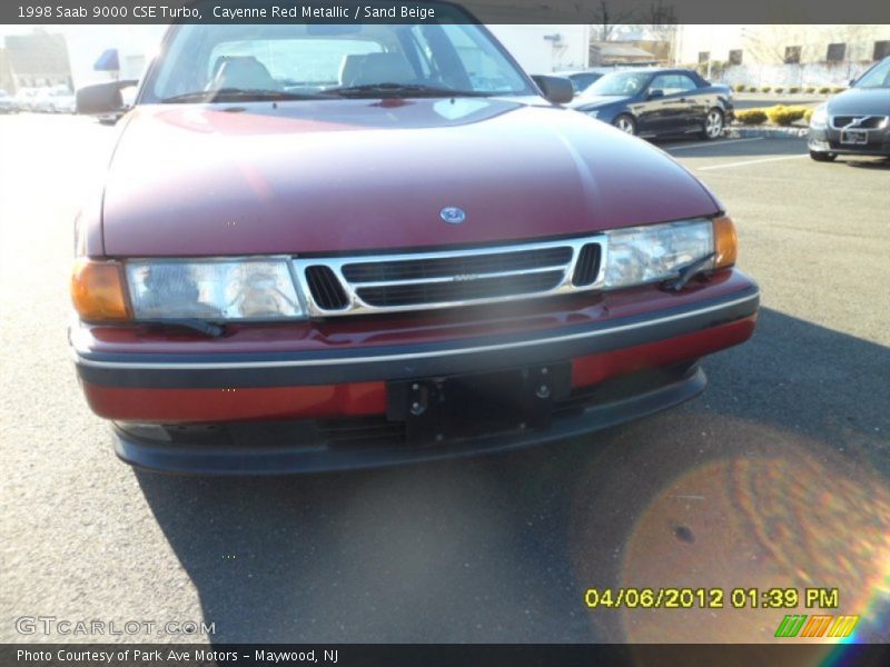 Cayenne Red Metallic / Sand Beige 1998 Saab 9000 CSE Turbo