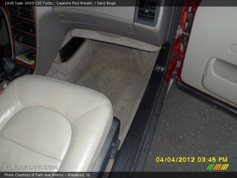 Cayenne Red Metallic / Sand Beige 1998 Saab 9000 CSE Turbo