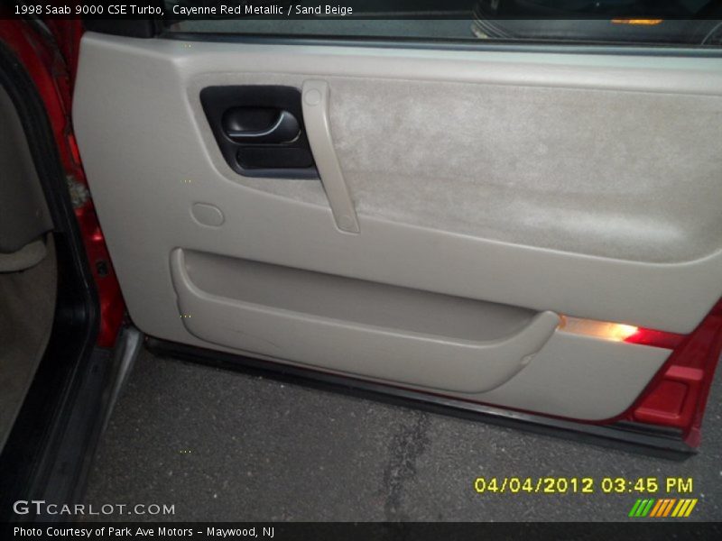 Cayenne Red Metallic / Sand Beige 1998 Saab 9000 CSE Turbo