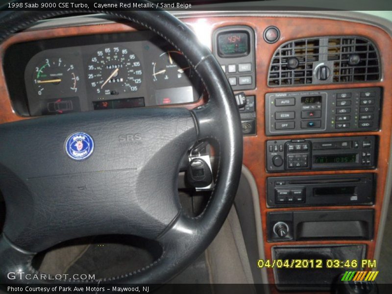 Cayenne Red Metallic / Sand Beige 1998 Saab 9000 CSE Turbo