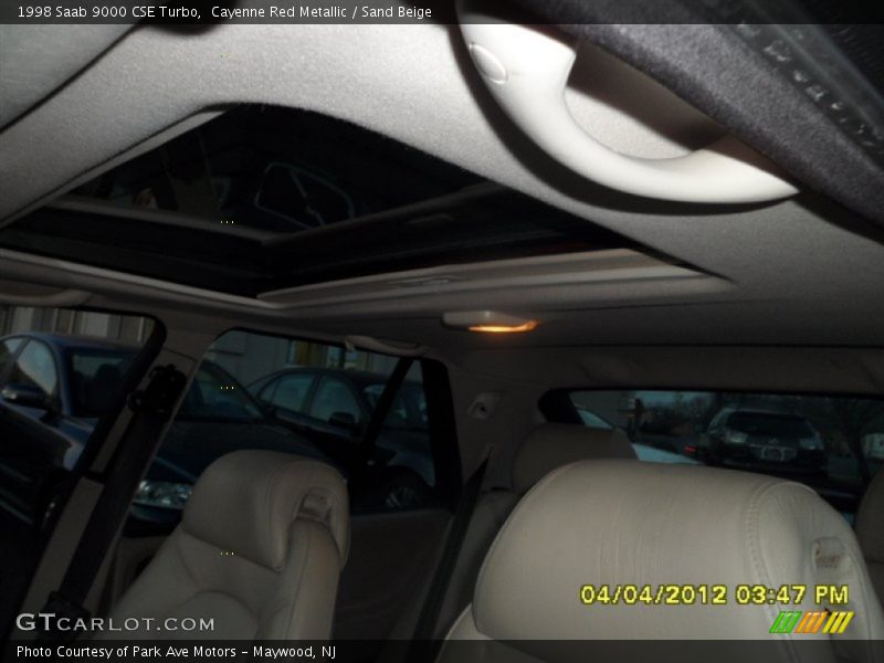 Cayenne Red Metallic / Sand Beige 1998 Saab 9000 CSE Turbo