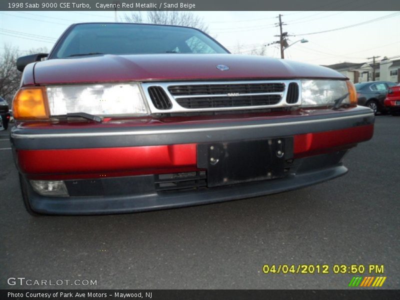 Cayenne Red Metallic / Sand Beige 1998 Saab 9000 CSE Turbo