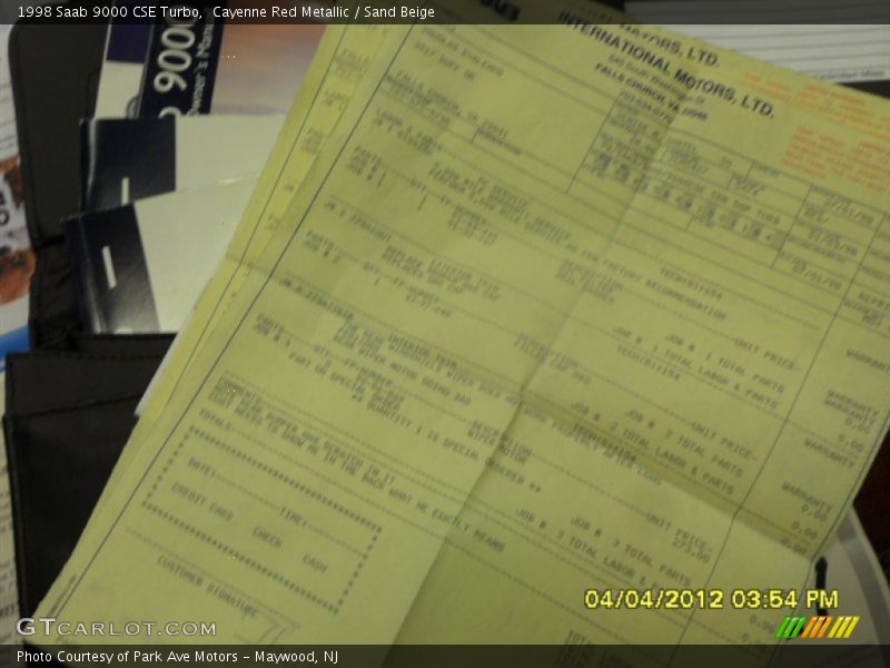 Cayenne Red Metallic / Sand Beige 1998 Saab 9000 CSE Turbo
