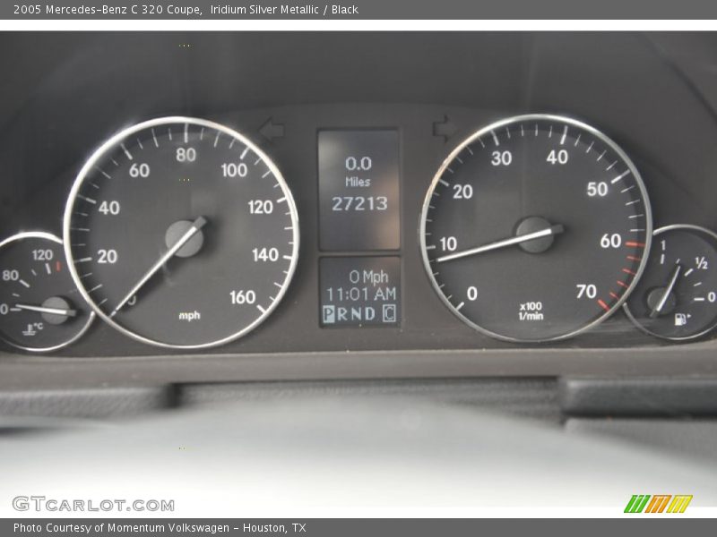 Iridium Silver Metallic / Black 2005 Mercedes-Benz C 320 Coupe