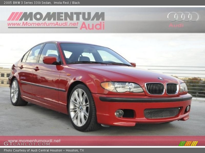 Imola Red / Black 2005 BMW 3 Series 330i Sedan