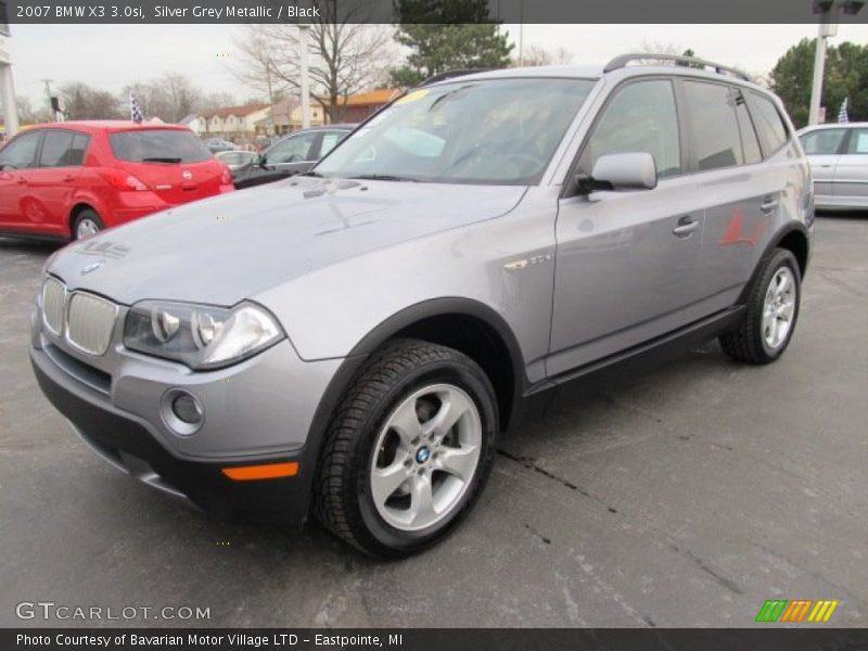 Silver Grey Metallic / Black 2007 BMW X3 3.0si