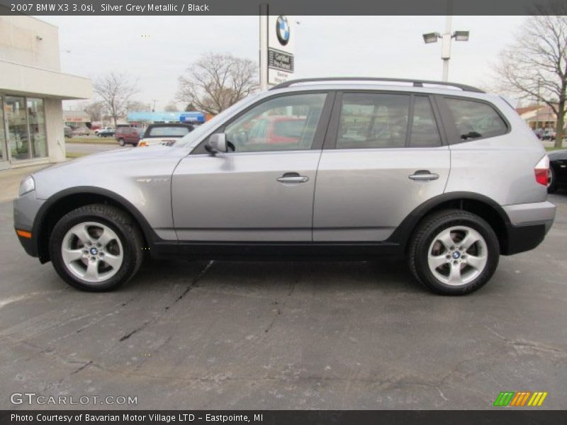Silver Grey Metallic / Black 2007 BMW X3 3.0si