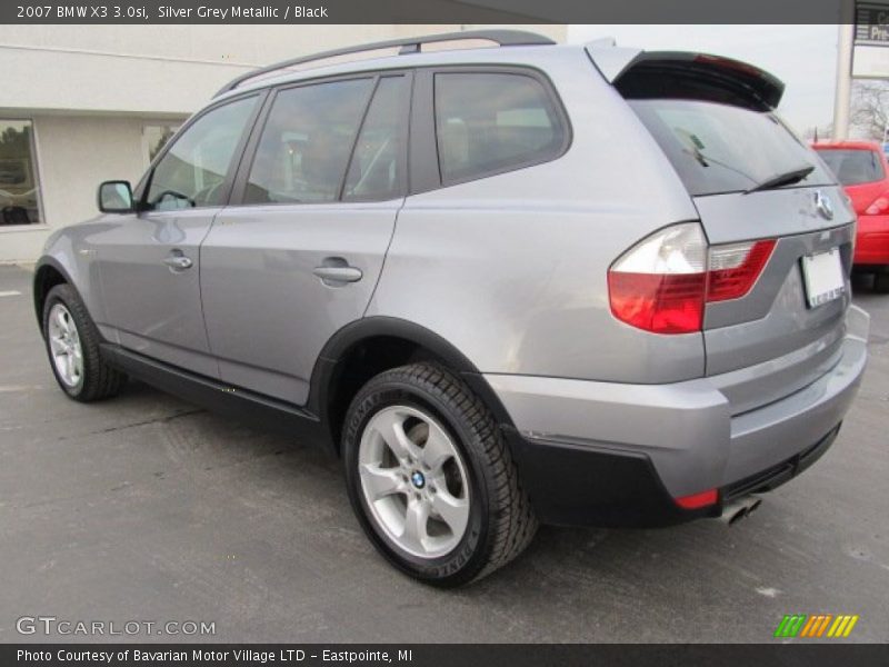 Silver Grey Metallic / Black 2007 BMW X3 3.0si
