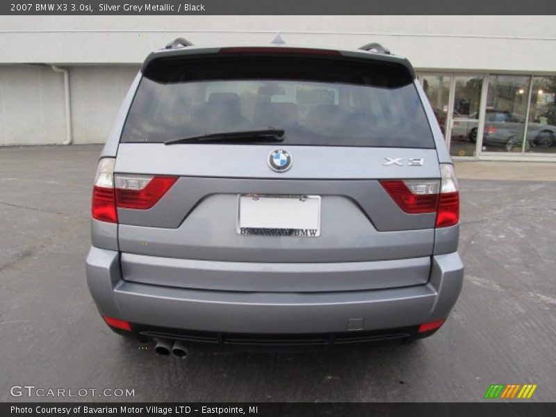 Silver Grey Metallic / Black 2007 BMW X3 3.0si