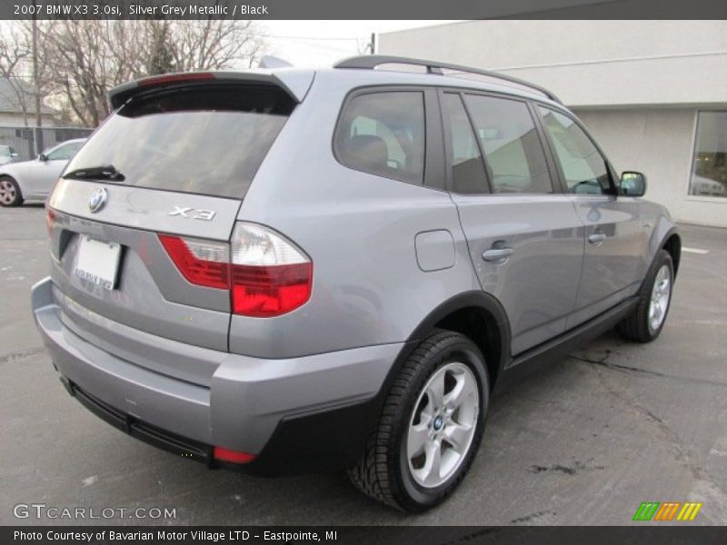 Silver Grey Metallic / Black 2007 BMW X3 3.0si