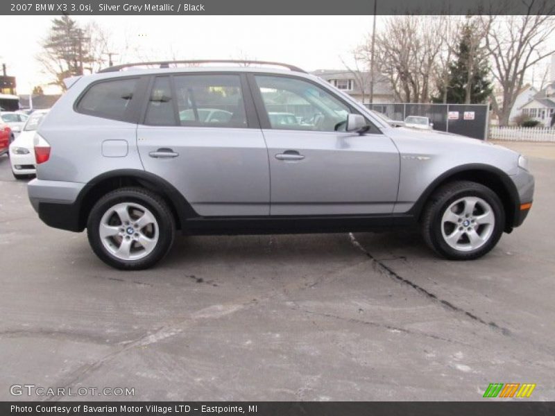 Silver Grey Metallic / Black 2007 BMW X3 3.0si