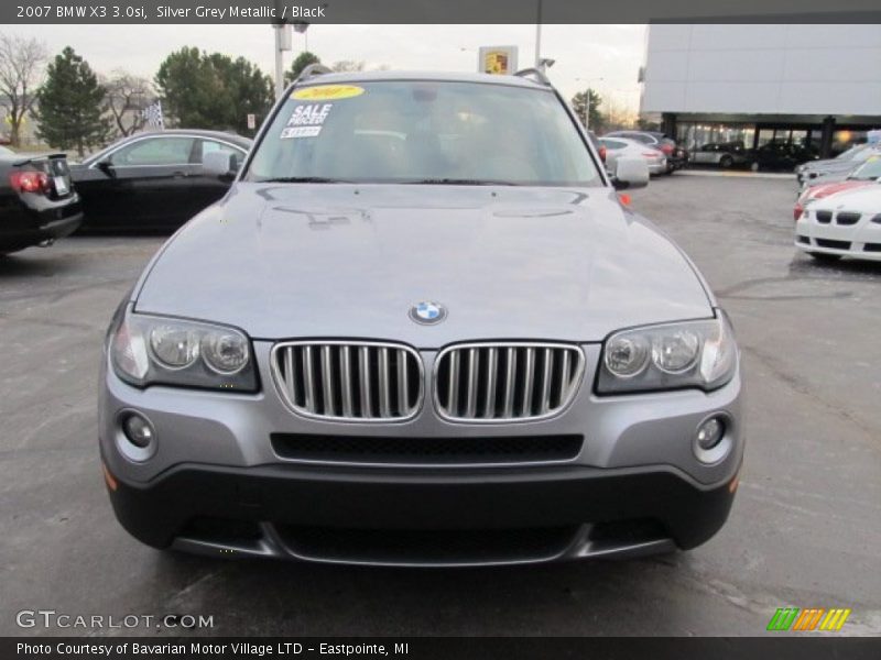 Silver Grey Metallic / Black 2007 BMW X3 3.0si