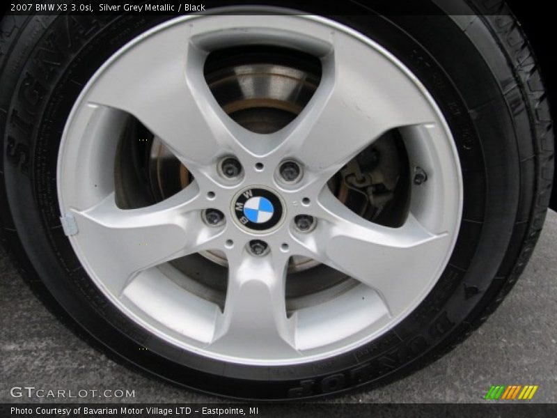 Silver Grey Metallic / Black 2007 BMW X3 3.0si