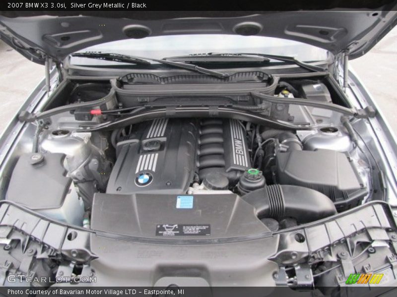 Silver Grey Metallic / Black 2007 BMW X3 3.0si