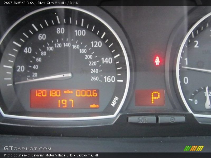 Silver Grey Metallic / Black 2007 BMW X3 3.0si