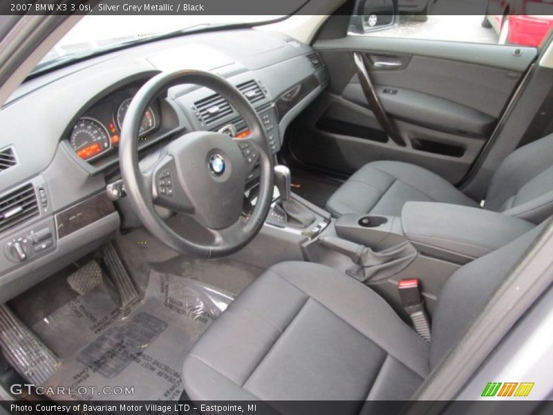 Silver Grey Metallic / Black 2007 BMW X3 3.0si