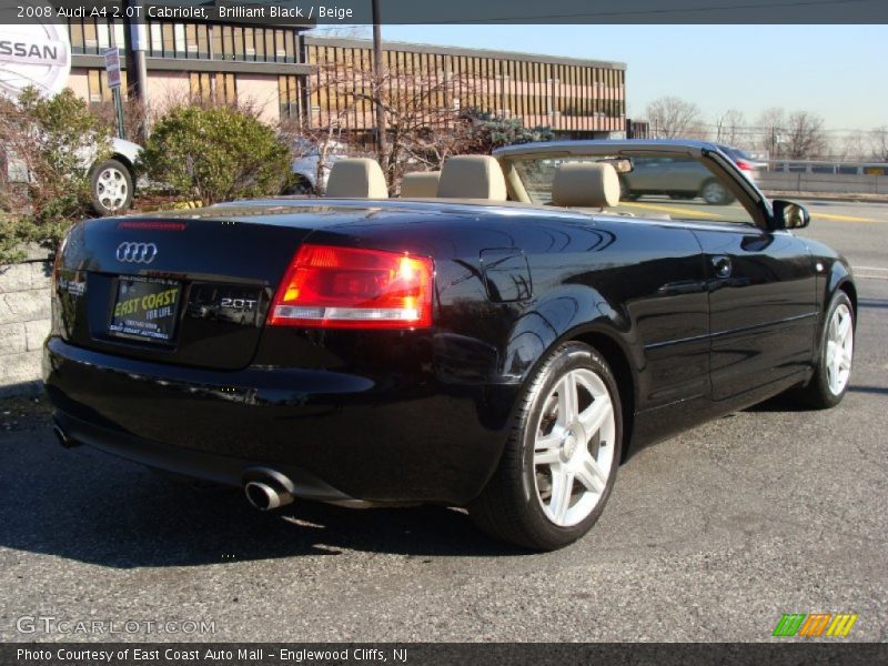 Brilliant Black / Beige 2008 Audi A4 2.0T Cabriolet