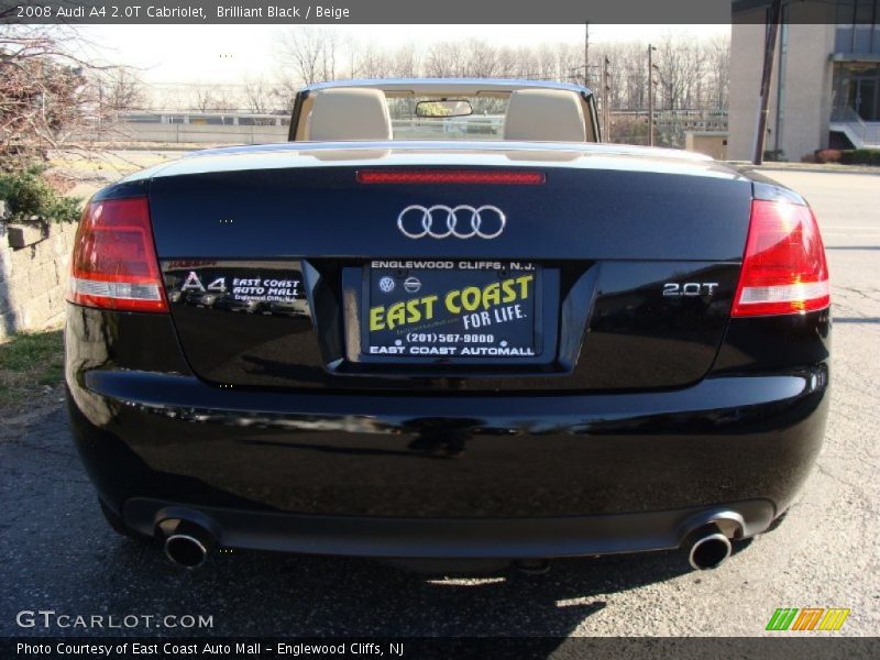 Brilliant Black / Beige 2008 Audi A4 2.0T Cabriolet