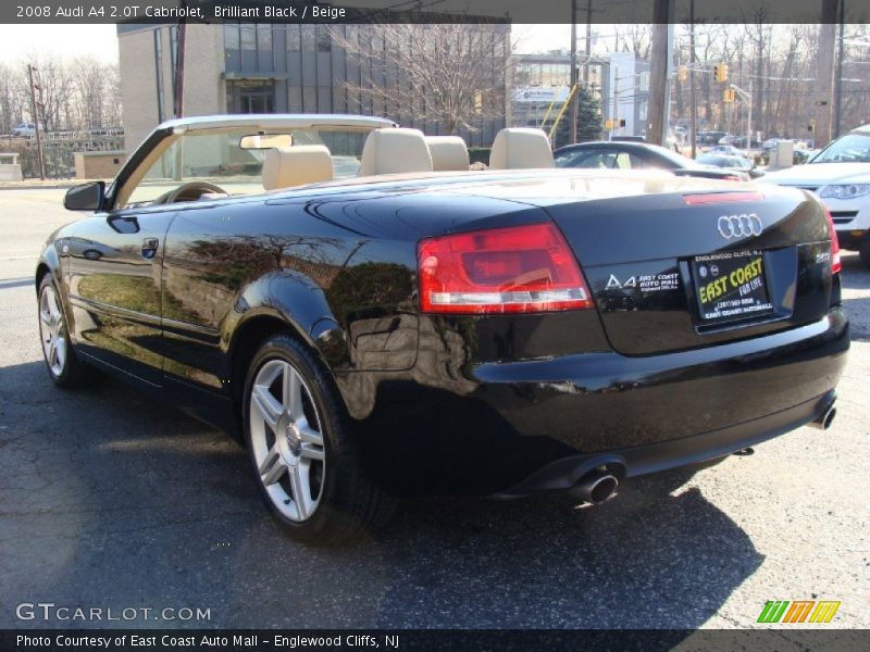 Brilliant Black / Beige 2008 Audi A4 2.0T Cabriolet